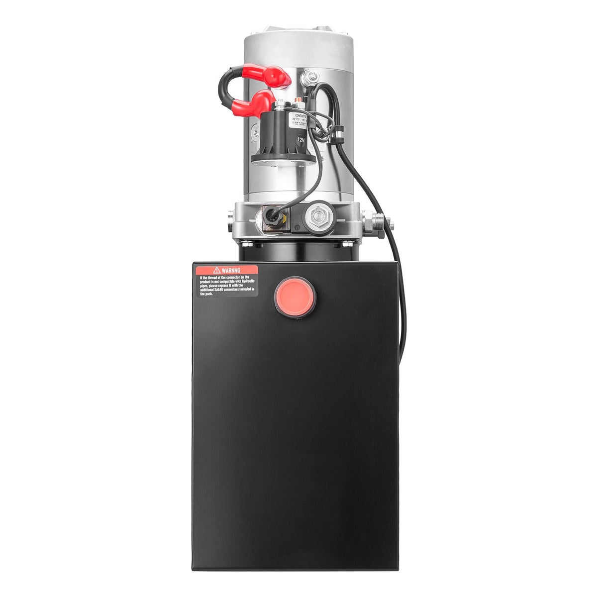 13 Quart Hydraulic Power Unit, Single Acting Dump Trailer Pump, 3200 PSI Max Relief Pressure & 0.91 GPM Flow Rate, DC 12V Hydraulic Pump with Metal Reservoir for Dump Trailer Car Lifting