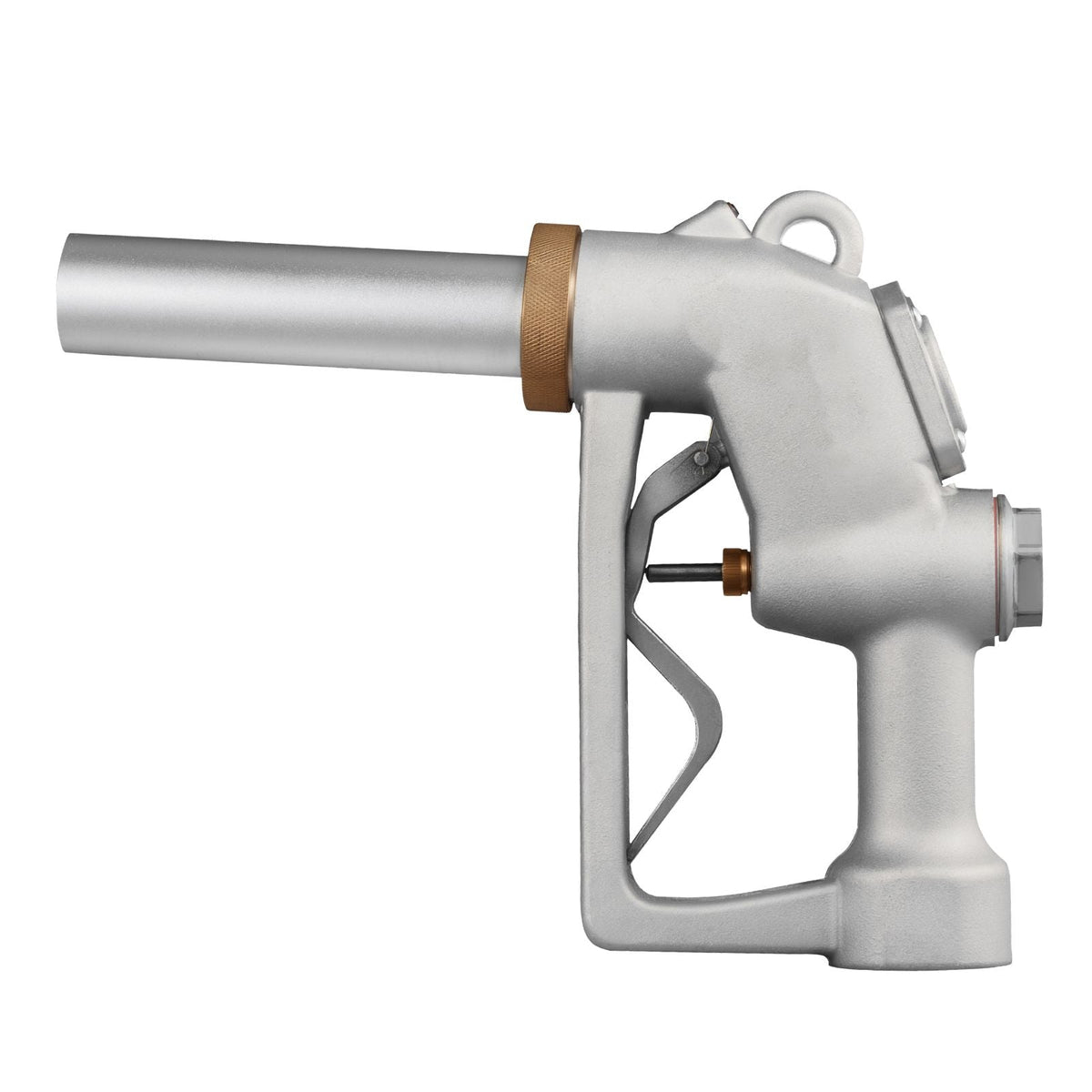 1.5 Inch Barb Automatic Fuel Nozzle with Swivel, Max Flow Rate 37 GPM, Auto Shut Off Diesel Gas Pump Nozzle with 3-Speed Trigger Lock & 1.5 Inch (OD=40 mm) Spout for Gasoline, Diesel, Kerosene