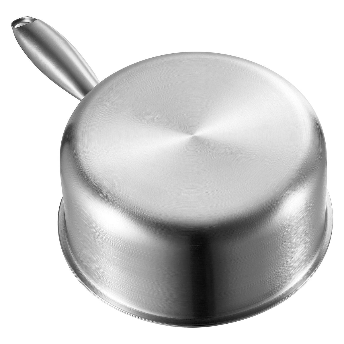 1.5 QT Saucepan with Steamer, Stainless Steel Saucepan with Glass Lid, Multipurpose Nonstick Stainless Steel Sauce Pot with Ergonomic Handle, Friendly for Oven, Dishwasher, Induction Cooker