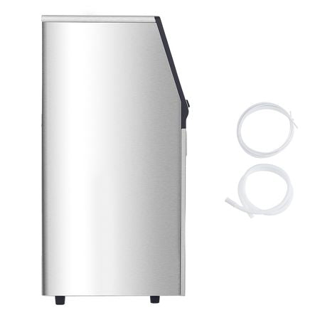 160lbs/24H Commercial Ice Maker, 55 Ice Cubes in 15 Minutes, Freestanding Ice Maker Machine with 33lbs Large Storage Capacity for Bar Office Restaurant, with LED Digital Display & Self-Cleaning