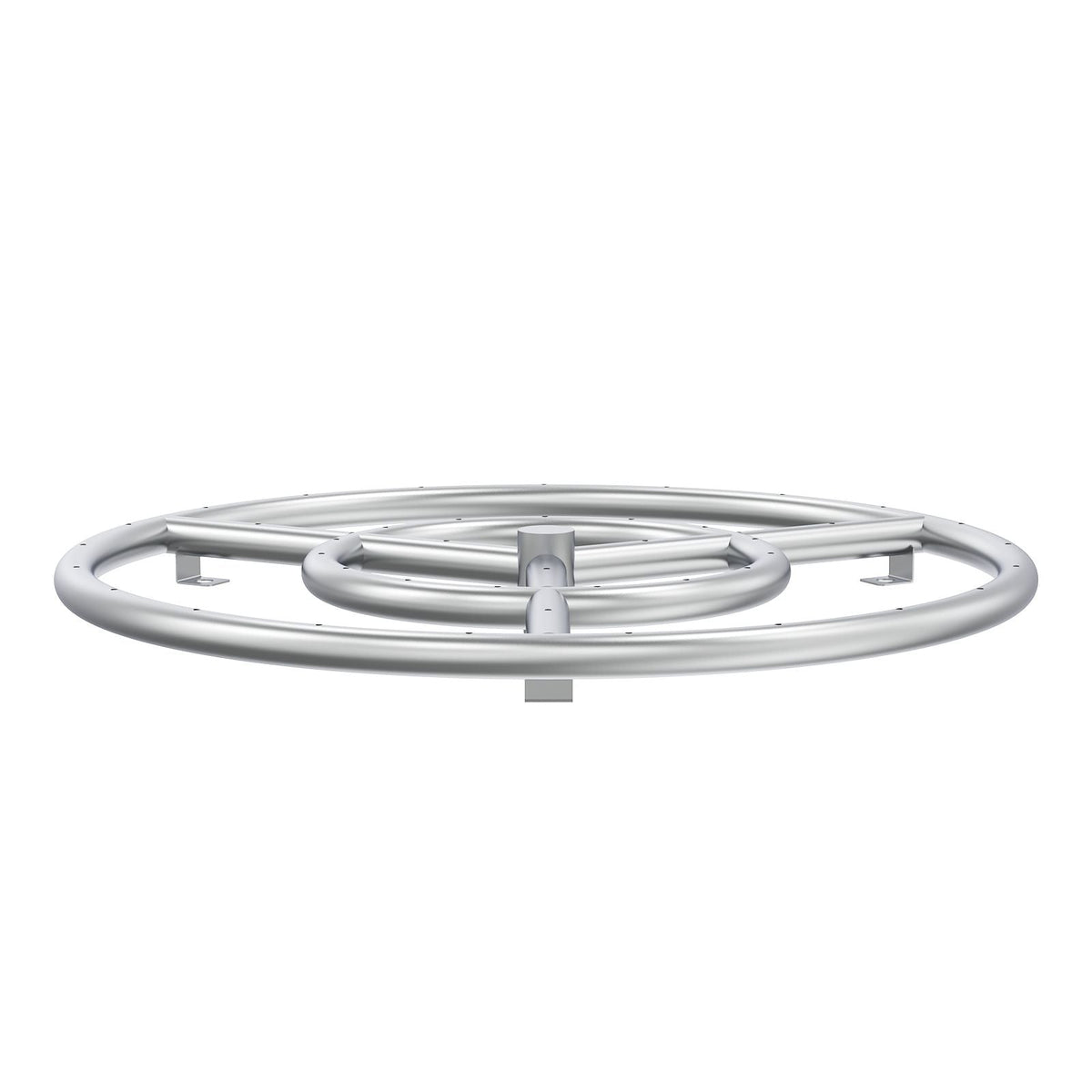 18 inch Round Stainless-Steel Fire Pit Burner Ring, Drop-in Fire Pit Ring Burner Kit for Natural Gas & Propane - with 150,000 BTU Heat Output for Indoor/Outdoor Use