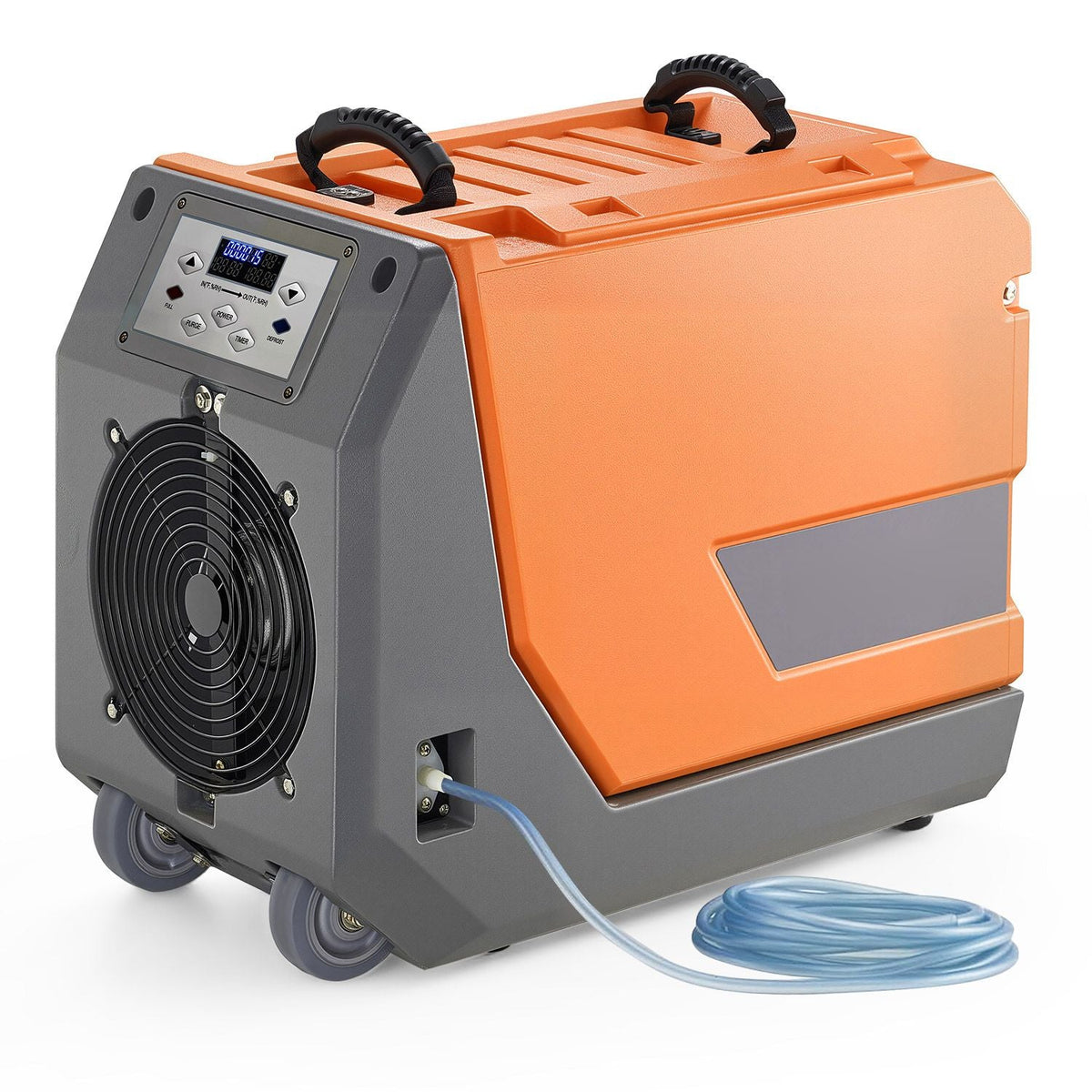 180 Pints Commercial Dehumidifier with Pump/Drain Hoses, Portable Crawl Space Dehumidifiers for Basement Storage Room Industrial Grade, Auto Defrost, Heavy-duty LLDPE,Foldable Handle
