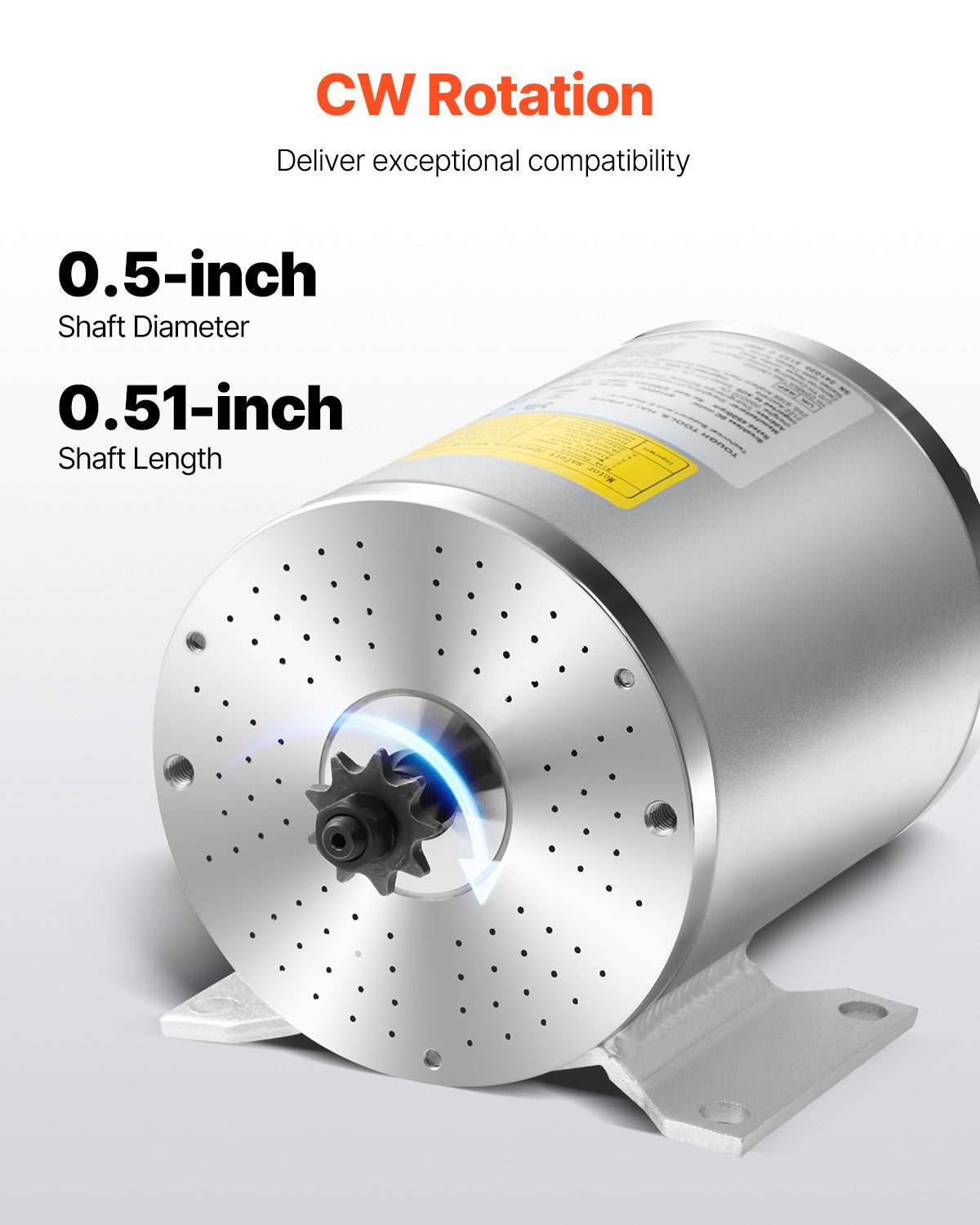 1800W Electric Brushless DC Motor Kit - 48V 4500rpm Motor with Upgraded Speed Controller, Throttle Grip Kit for Go Karts E-Bike Motorcycle Scooter