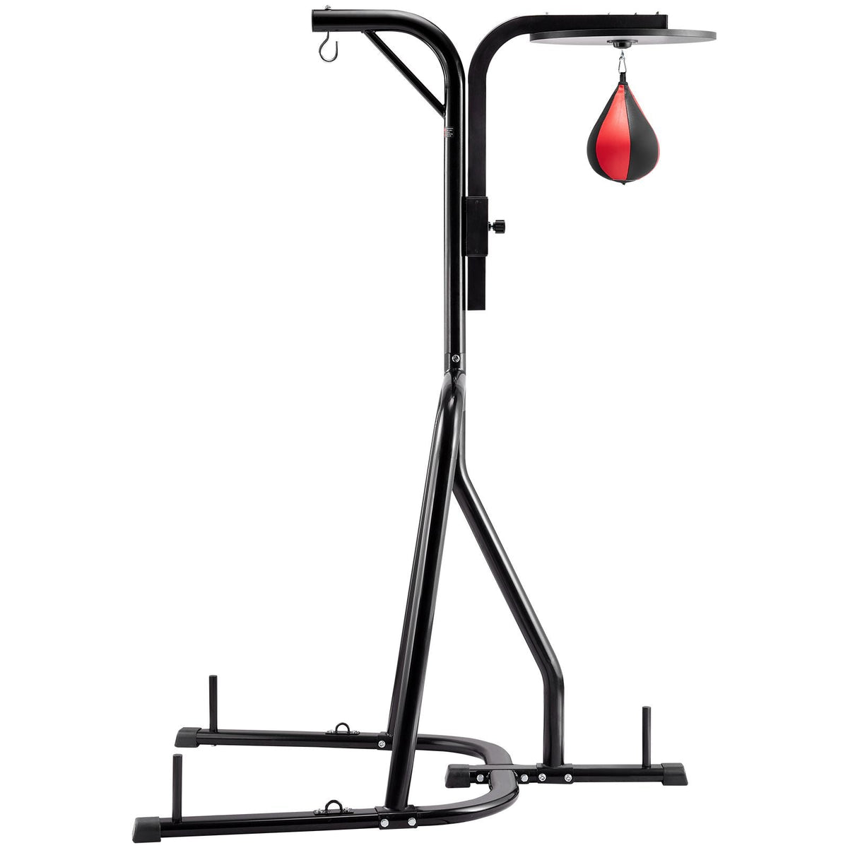 2 in 1 Punching Bag Stand, Steel Heavy Duty Workout Equipment, Adjustable Height Boxing Punching Bag and Speed Bag Stand, Freestanding Sandbag Rack, Holds Up to 140 lbs, for Home Gym Fitness