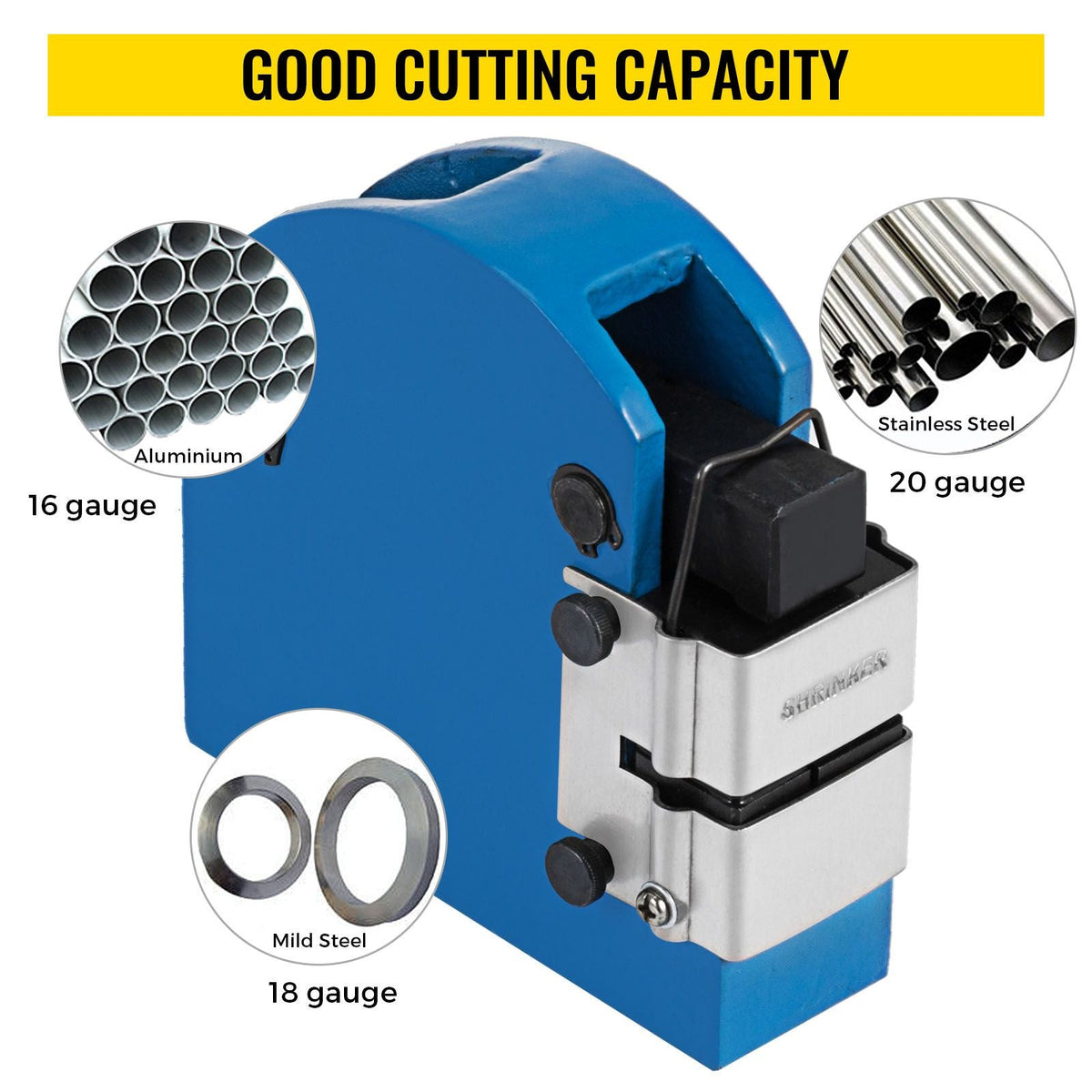 2-in-1 Sheet Metal Shrinker and Stretcher Set,18 Gauge Mild Steel 16 Gauge Aluminum Sheet Metal Bender Shrinker Stretcher Set,Solid Construction Manual Expansion Machine