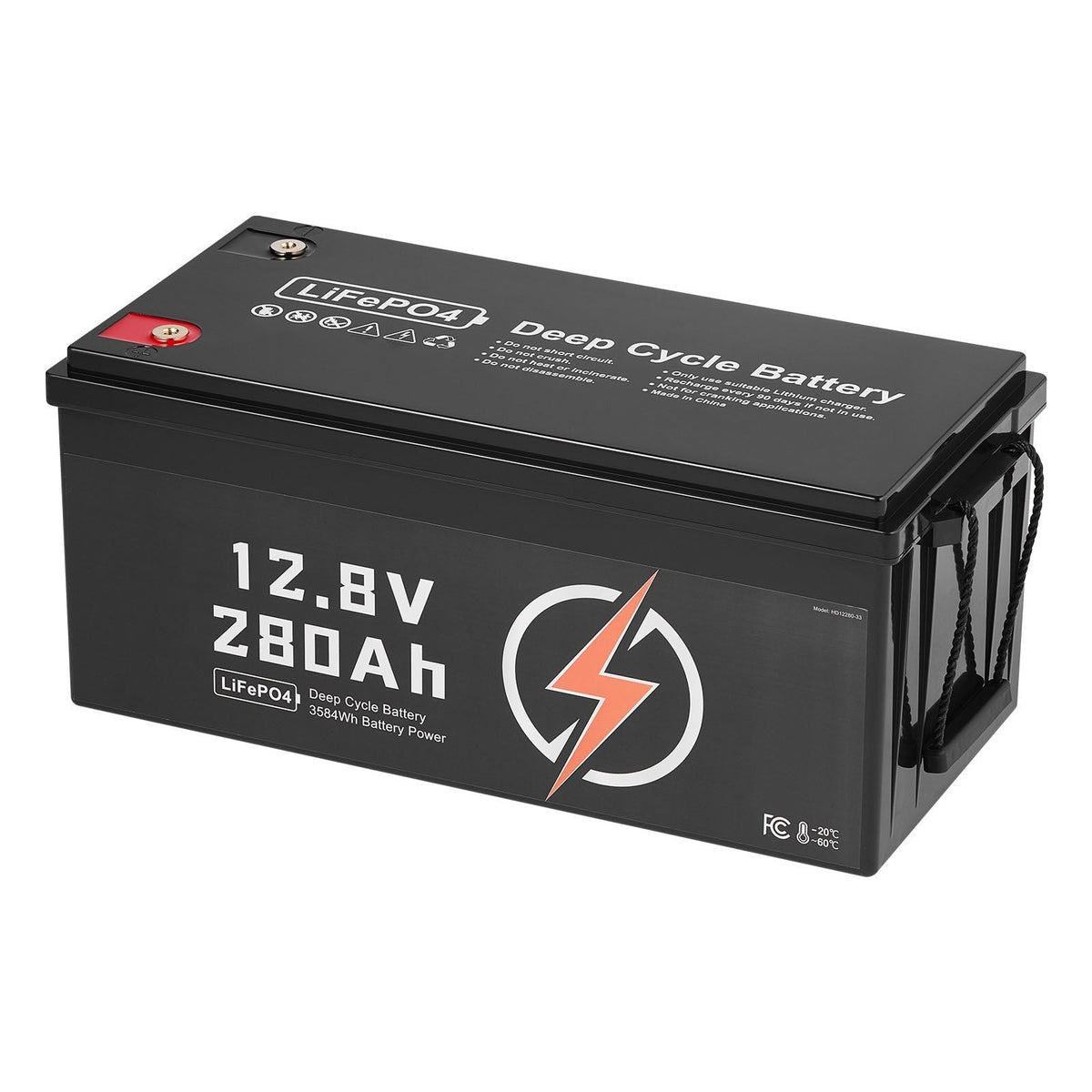 2 Pack 12V 280Ah LiFePO4 Battery, Up to 15000 Cycles, Deep Cycle Lithium Iron Phosphate Battery with Built-in BMS, Low Temp Protection, 10 Years Lifetime, for Solar Off-Grid Home Energy Storage