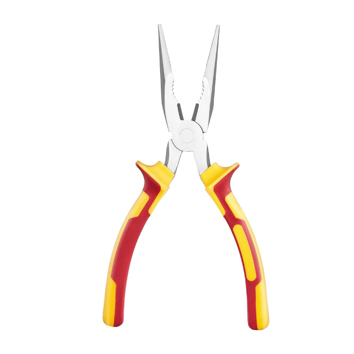 2-Piece Needle Nose Pliers, 8 in Long Needle Nose Plier and 6 in Small Needle Nose Plier, 45 Steel and TPR Handle, for Wire Wrapping, Handmade Craft, Jewelry Making Supplies, Repairing