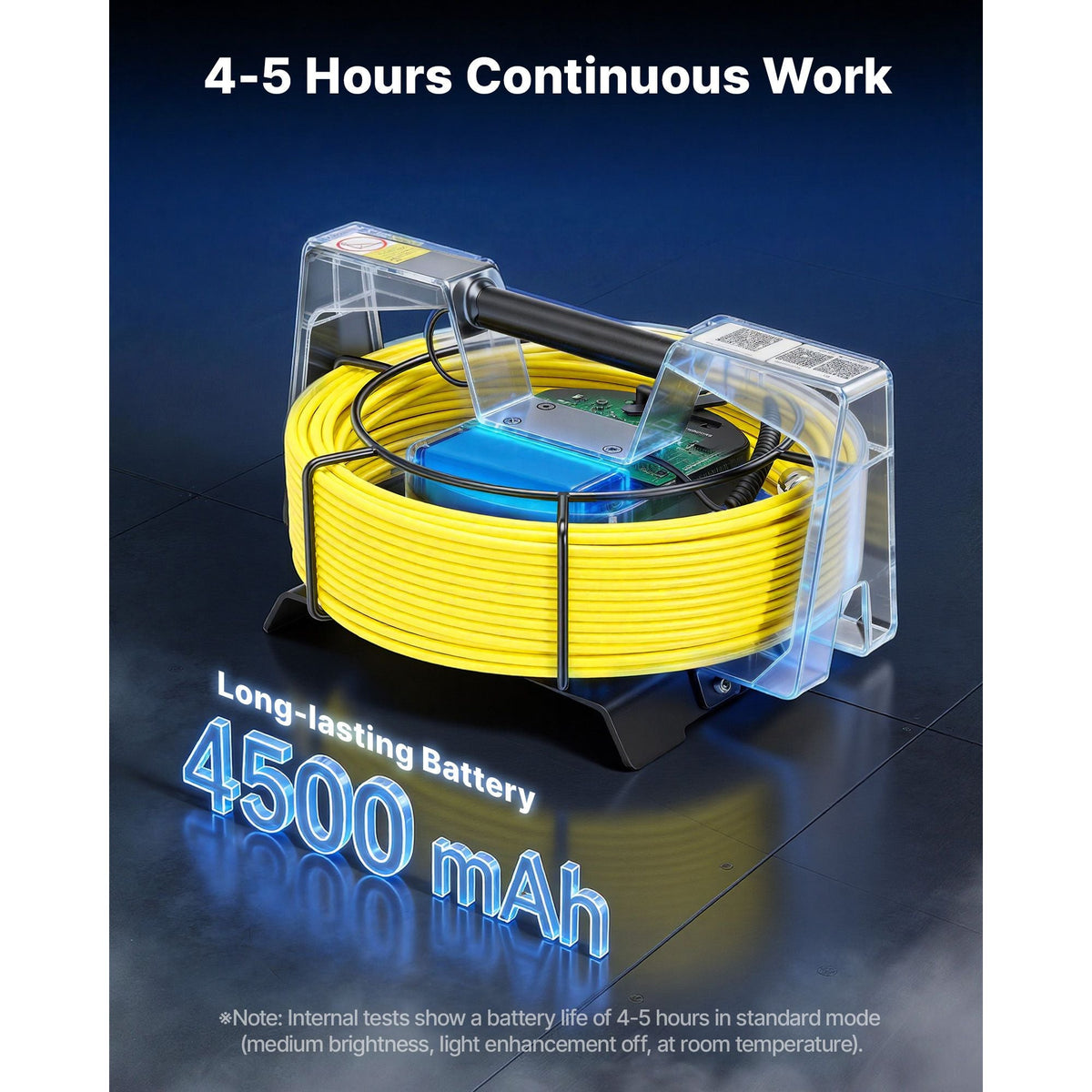 2026 Upgraded Sewer Camera with WiFi, 164ft/50m Drain Pipeline Camera, IP68 Snake Plumbing Cameras with Light - 12 LEDS, Wireless WiFi Connectivity to Phone/Tablet for Sewer Duct Pipe Inspection