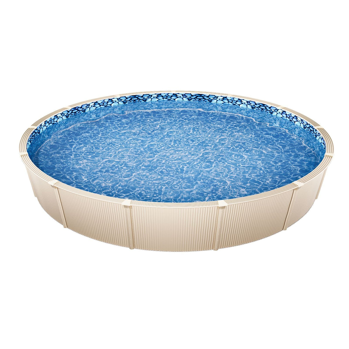 21-ft Round Above Ground Pool Liner, Overlap Pool Liners, Standard Gauge Vinyl, 48-to-54inch Wall Height, Designed for Steel Sided Above-Ground Swimming Pools