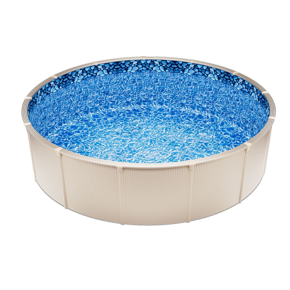 21-ft Round Above Ground Pool Liner, Overlap Pool Liners, Standard Gauge Vinyl, 48-to-54inch Wall Height, Designed for Steel Sided Above-Ground Swimming Pools