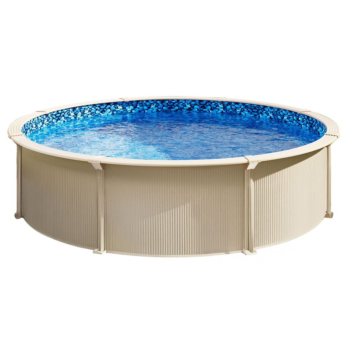 21-ft Round Above Ground Pool Liner, Overlap Pool Liners, Standard Gauge Vinyl, 48-to-54inch Wall Height, Designed for Steel Sided Above-Ground Swimming Pools
