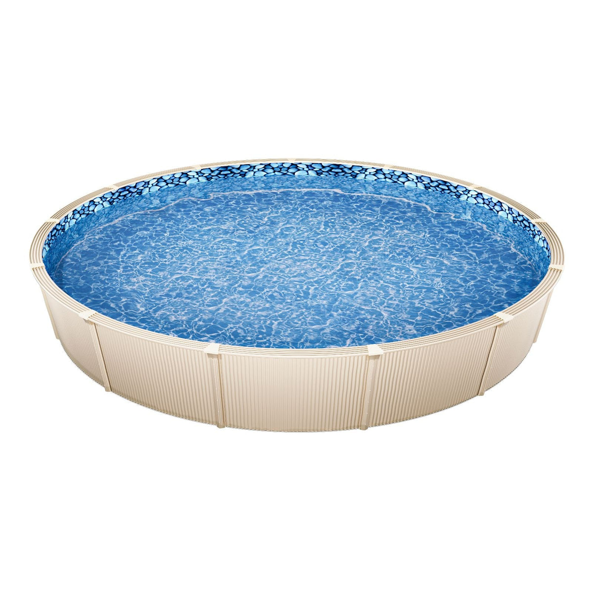 21-ft Round Above Ground Pool Liner, Overlap Pool Liners, Standard Gauge Vinyl, 48-to-54inch Wall Height, Designed for Steel Sided Above-Ground Swimming Pools