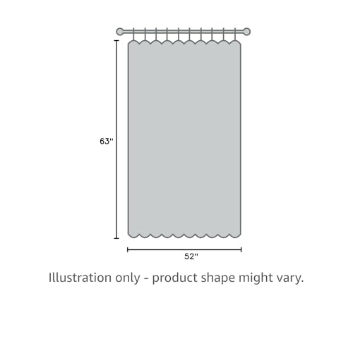 BGment Linen Curtains 63 Inch Length 2 Panels for Living Room - Semi Sheer Drapes Light Filtering Window Treatments with Rod Pocket Back Tab Lightweight for Bedroom, 52 X 63 Inch