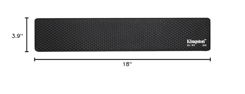HyperX Wrist Rest - Full Sized - Cooling Gel - Memory Foam - Anti-Slip - Ergonomic - Keyboard Accessory, Black