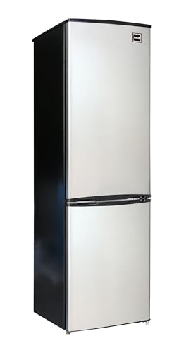 HAMILTON BEACH HBFR9004 RCA RFR9004 Cubic Foot Fridge with Bottom Mount Freezer, 9.2 cu. ft, Stainless