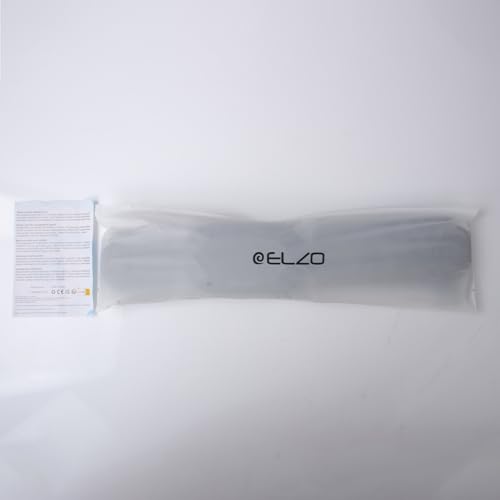 ELZO Wrist Rest for Keyboard and Mouse, Soft Memory Foam Wrist Support, Computer Ergonomic Wrist Support Pad, Non-Slip Wrist Rest for Computer Keyboard, Made Easy Typing & Relieve Wrist Pain(Black)