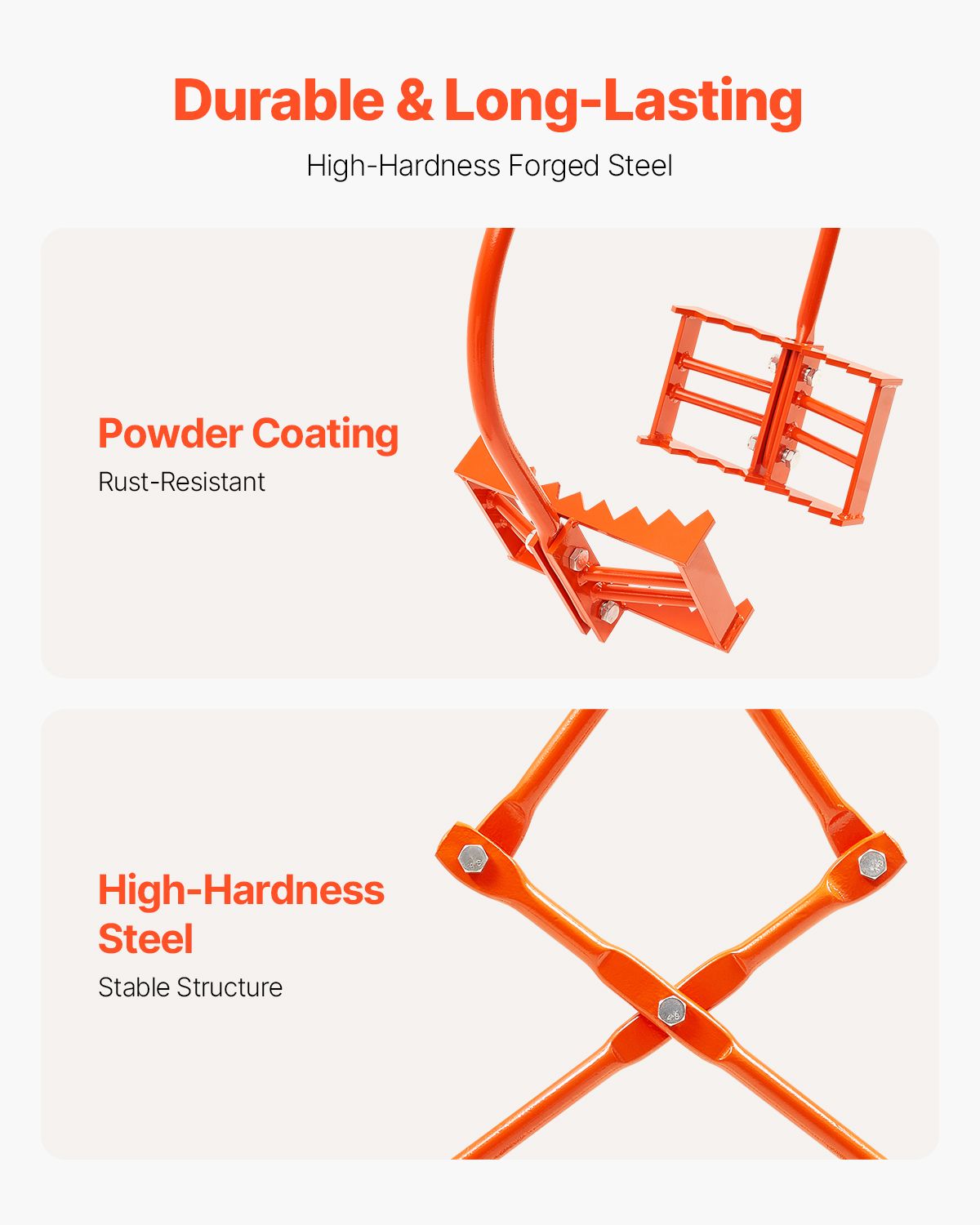 24in Stone Lifting Tongs, 2-Claw Rock Tongs, Heavy Duty Steel Log Tongs, 1100LBS Lifting Capacity, Swivel Log Grapple, Serrated Claw Design, Easy Chain Hook up Tongs for Stone Blocks & Marble