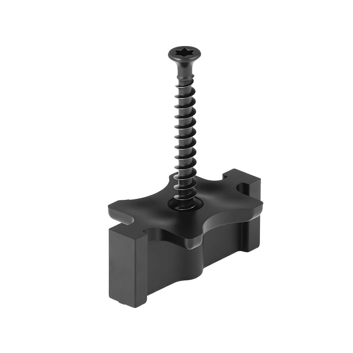 250PCS Hidden Deck Fasteners for Composite Decking Board, Universal Composite T Clips & Plastic Hidden Fasteners with Metal Screws,Polypropylene PP Clips Works with 0.26 inch Gaps, Black