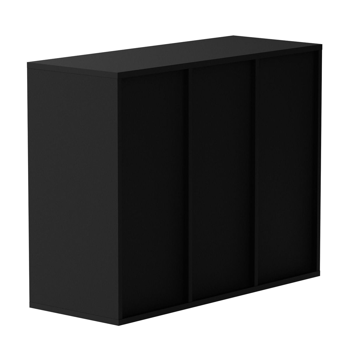 27 Compartments Wood Literature Organizer, Adjustable Shelves, Medium Density Fiberboard Mail Center, Office Home School Storage for Files, Documents, Papers, Magazines, Black+White