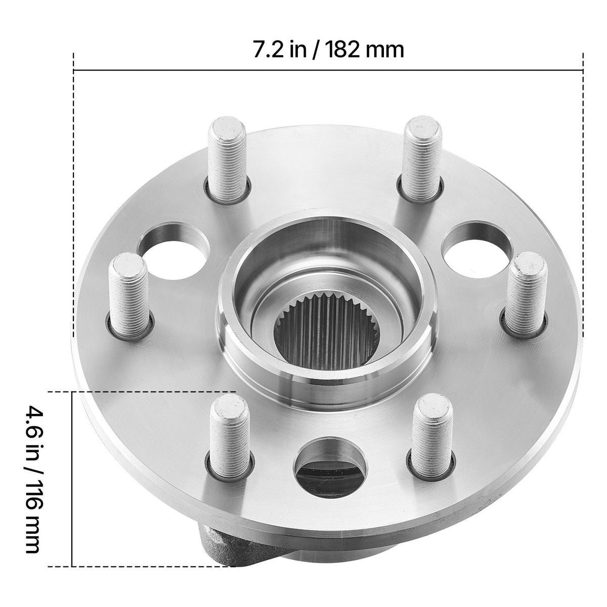 2PCS Front Wheel Bearing & Hub Assembly Fit for 1999-2000 Cadillac Escalade 1995-1999 Chevrolet Tahoe GMC Yukon K1500 Suburban OEM 515024, 6 Lugs with ABS Sensor, Wheel Bearing Hub Assembly Set