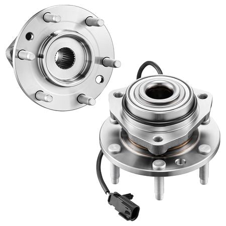 2PCS Front Wheel Bearing & Hub Assembly Fit for 2004-2007 Buick Rainier 2003-2006 Chevy SSR 2002-2009 GMC Envoy 2005-2009 Saab 9-7X OEM 513188, Wheel Bearing Hub Assembly Set with ABS Sensor