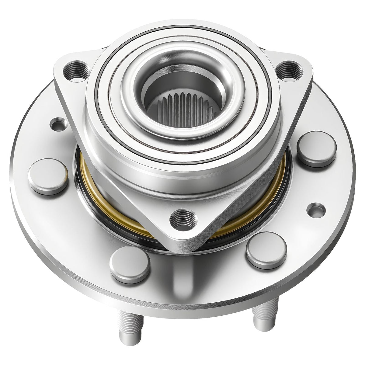 2PCS Front Wheel Bearing & Hub Assembly Fit for 2007-2013 Chevy Avalanche GMC Sierra 1500 Cadillac Escalade EXT 2007-2014 Tahoe OEM 515096, 6 Lugs with ABS Sensor, Wheel Bearing Hub Assembly Set