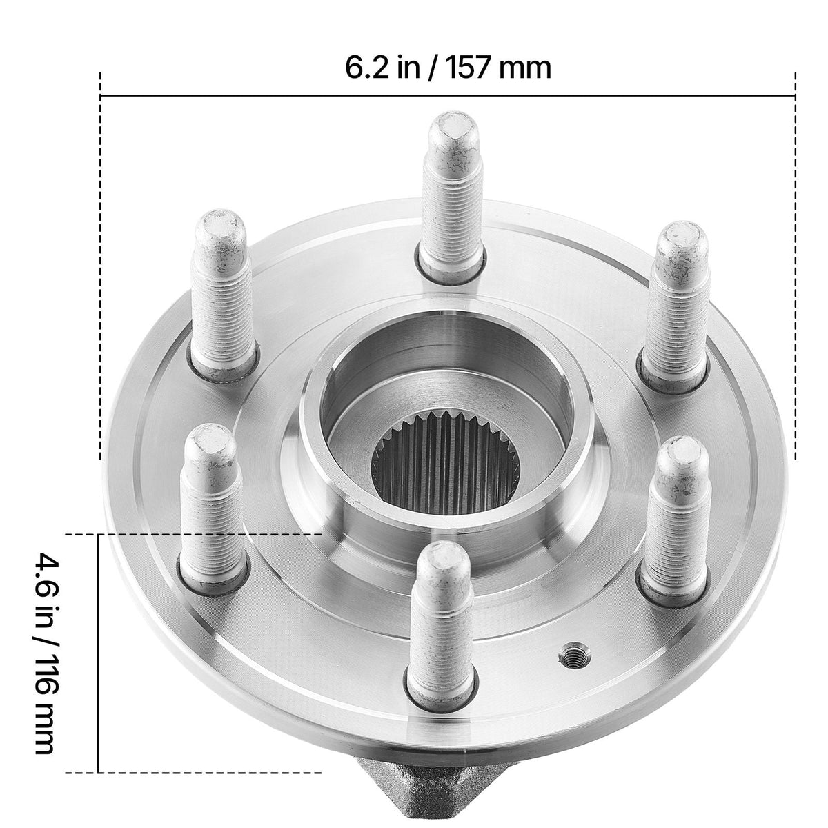 2PCS Front Wheel Bearing & Hub Assembly Fit for 2014-2016 Cadillac SRX Base Luxury Performance Premium Sport Utility 4-Door 3.6L OEM 513289, Wheel Bearing Hub Assembly Set, 13504971 BR930778