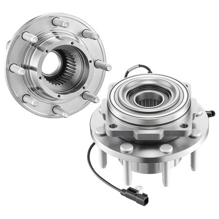 2PCS Front Wheel Bearing & Hub Assembly Fit for 2016 Ford F-250 Super Duty Base King Ranch Lariat Platinum XL Crew Cab Pickup 4-Door OEM 515130, Wheel Bearing Hub Assembly Set with ABS Sensor