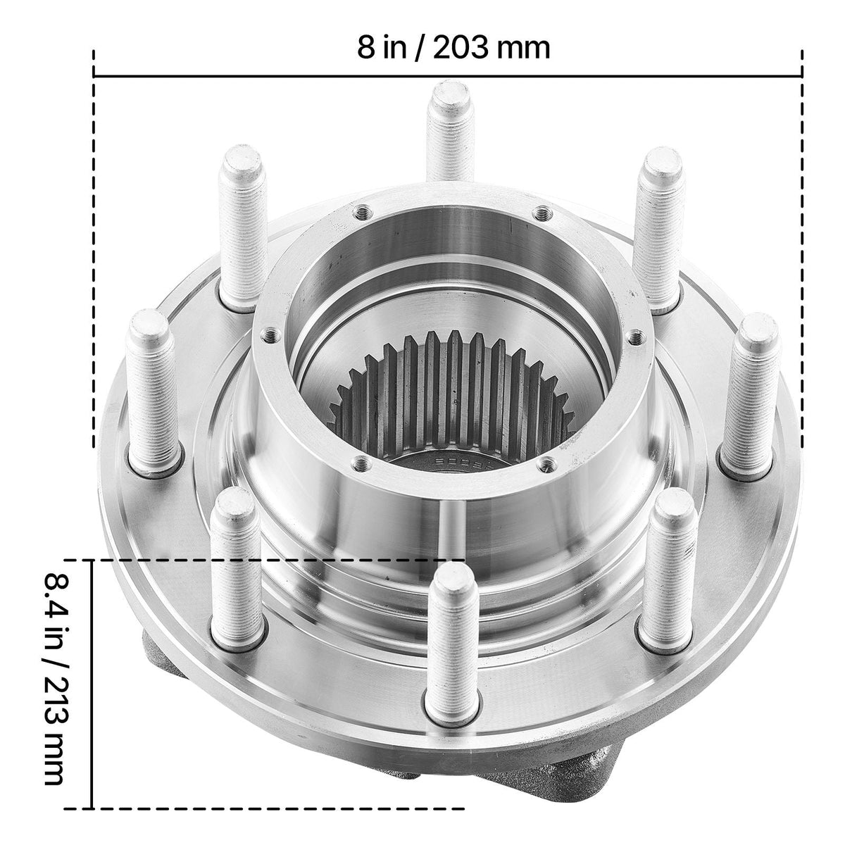 2PCS Front Wheel Bearing & Hub Assembly Fit for 2016 Ford F-250 Super Duty Base King Ranch Lariat Platinum XL Crew Cab Pickup 4-Door OEM 515130, Wheel Bearing Hub Assembly Set with ABS Sensor