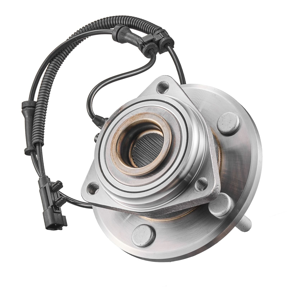 2PCS Front Wheel Bearing & Hub Assembly Fit for Jeep Wrangler 2010 Islander 2016 Rubicon Sahara 75th Anniversary Sport Utility OEM 513272, 5 Lugs with ABS Sensor, Wheel Bearing Hub Assembly Set