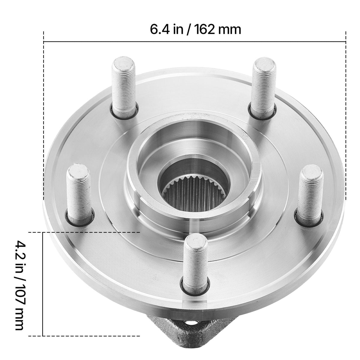 2PCS Front Wheel Bearing & Hub Assembly Fit for Jeep Wrangler 2010 Islander 2016 Rubicon Sahara 75th Anniversary Sport Utility OEM 513272, 5 Lugs with ABS Sensor, Wheel Bearing Hub Assembly Set