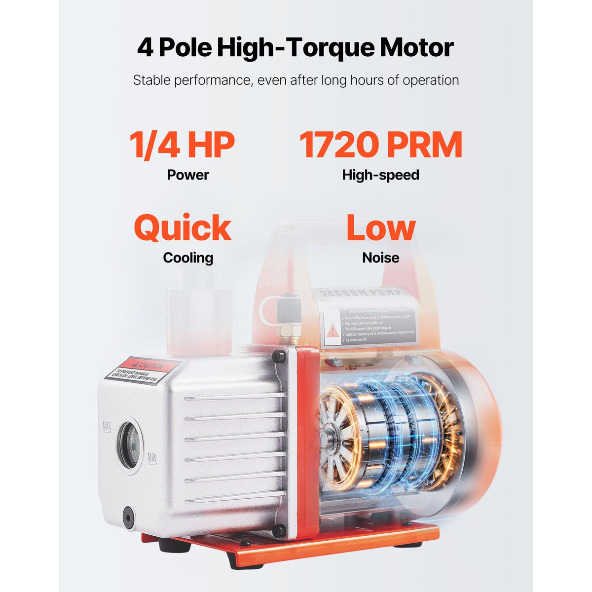 3 Gallon Vacuum Chamber with Pump, 3.5 CFM, Stainless Steel Degassing Chamber Kit, Single Stage Vacuum Pump, Tempered Glass Lid, 4.92 ft Hose, Oil, for Stabilizing Wood Degassing Silicone Resin