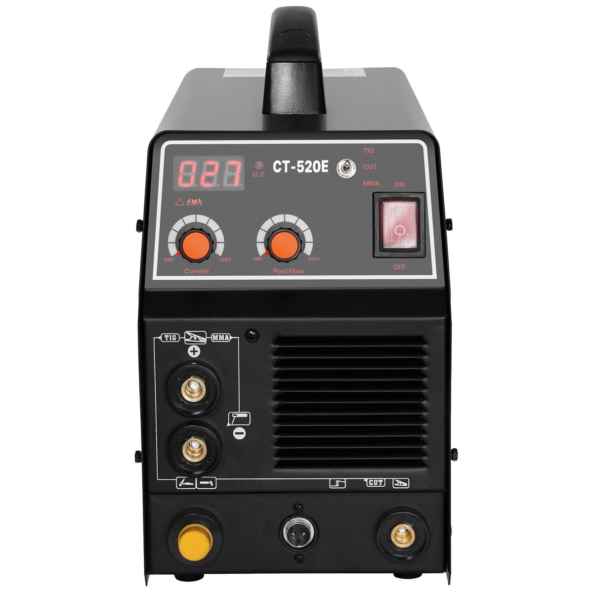 3 in 1 Plasma Cutter Welder Machine, CT-520E TIG/MMA Plasma Cutter Combo Machine, 30A Plasma Cutting Machine, 200A TIG Welder and 200A Stick Welder, Digital 110/220V Dual Voltage IGBT Inverter