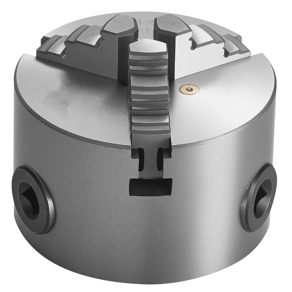 3-Jaw Lathe Chuck, 3 Inch (80 mm), Self-Centering Chuck, 0.08-2.48 in (2-63 mm) Clamping Range with T-key Fixing Screws Reversible Jaws, HT300 Material, Internal External for Wood Metal Lathe