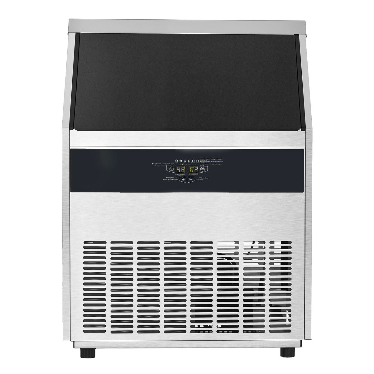 300lbs/24H Commercial Ice Maker, 126 Ice Cubes in 15 Minutes, Freestanding Ice Maker Machine with 88lbs Large Storage Capacity for Bar Office Restaurant, with LED Digital Display & Self-Cleaning