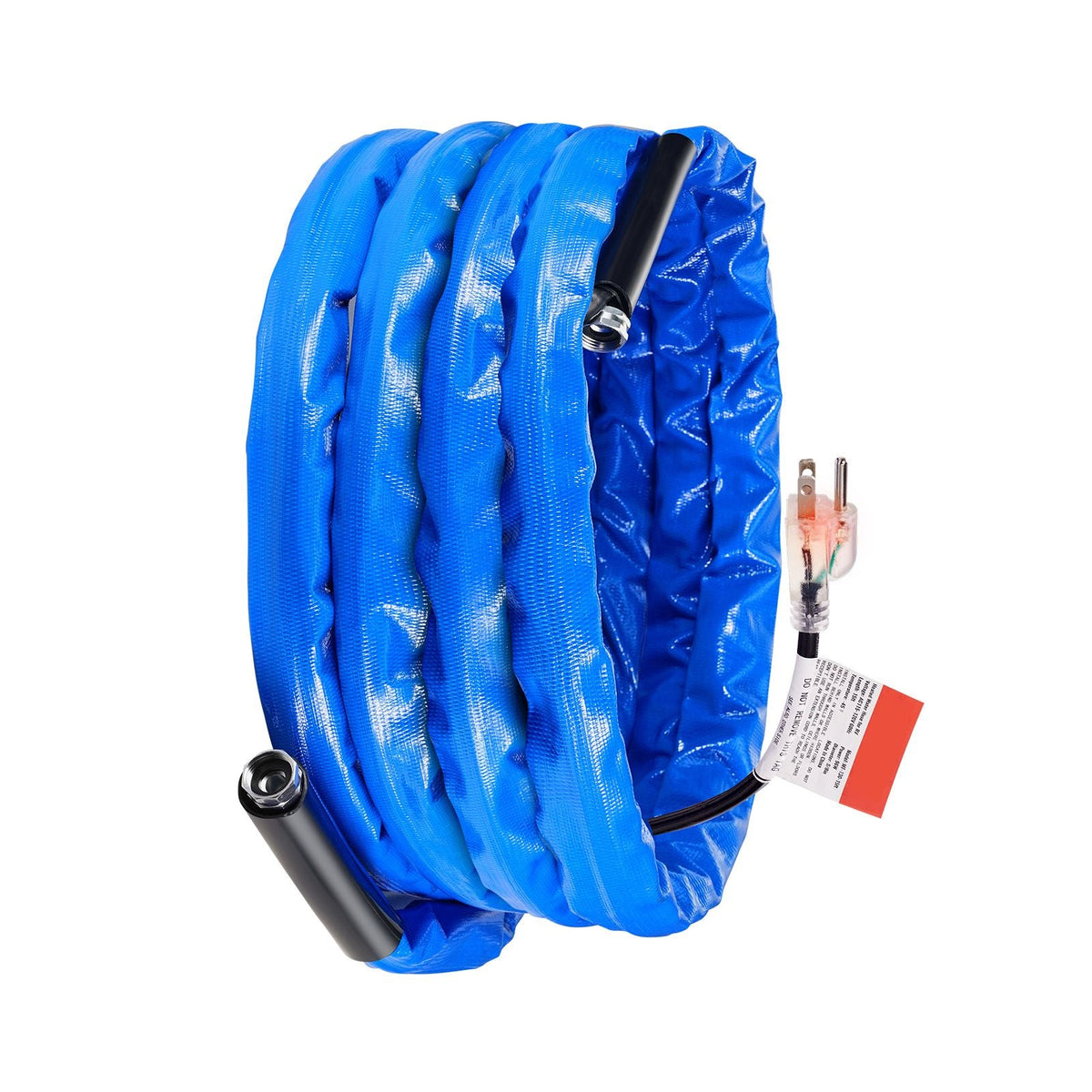 30ft Heated Water Hose for RV, Heated Drinking Water Hose with Corrugated Cover Antifreeze to -45 Fahrenheit , Automatic Self-regulating, 5/8" I.D. with 3/4" GHT Adapter, Lead and BPA Free