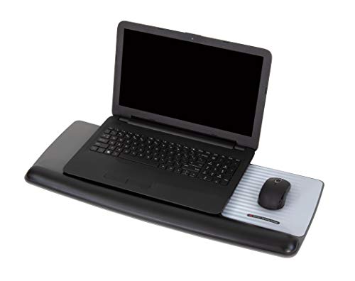 3M Gel Wrist Rest for Keyboard and Mouse with Tilt-Adjustable Platform, Precise Mouse Pad, 25.5 in x 10.6 in, Black (WR422LE)