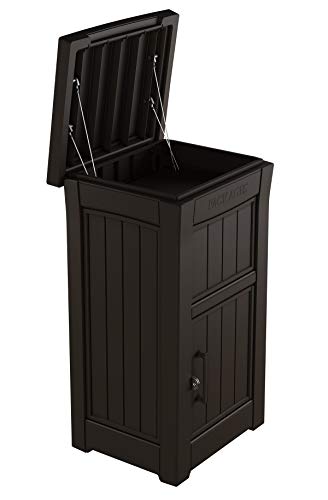 Keter Delivery Box for Porch with Lockable Secure Storage Compartment to Keep Packages Safe, One Size, Brown