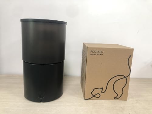 Automatic Cat Feeder Food Dispenser: 4L Timed Small Dog Dry Food Dispenser with 10s Voice - Distributeur Nourriture Chat Hund Programmable - Auto Pet Feeder with 1-6 Meals Per Day