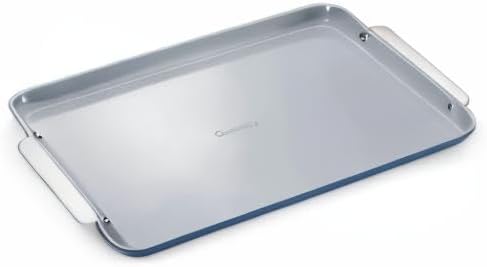 Caraway Non-Stick Ceramic Baking Sheet - Naturally Slick Ceramic Coating - Non-Toxic, PTFE & PFOA Free - Perfect for Baking, Roasting, and More - Large (18" x 13") - Navy