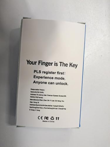 Fingerprint Padlock Phone Watch App Gym Locker Lock: Keyless Padlock eLinkSmart Combination Lock - Black Metal Bluetooth Remote Padlock for Locker Backpack Suitcase Luggage
