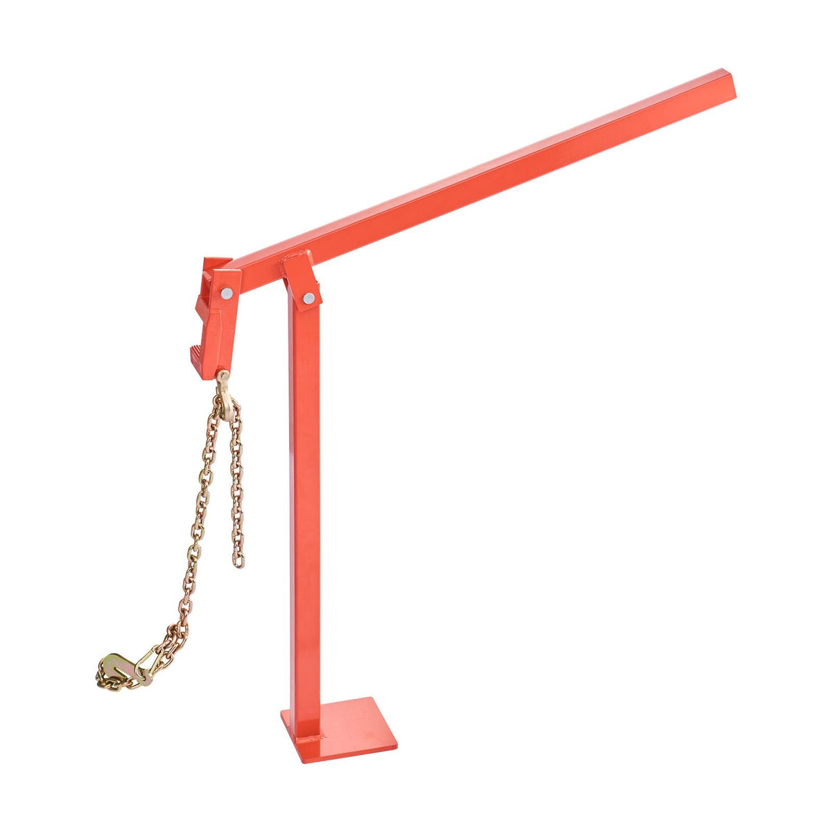 32 in T Post Puller, Heavy Duty Fence Post Puller with 43 in Lifting Chain, Rust-Resistant Steel, Labor-Saving T-Post Remover Tool for Round Fence Posts, Sign Posts & Tree Stumps