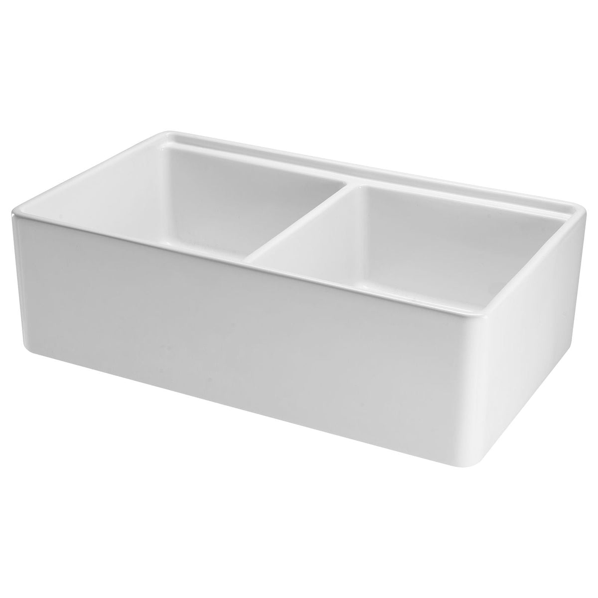 33x20 inch Farmhouse Sink, White Sink Workstation, Fireclay Undermount Basins, Apron Front Double Bowl Basin with Multiple Accessories, Large Capacity Household Dishwasher Sinks for Kitchen
