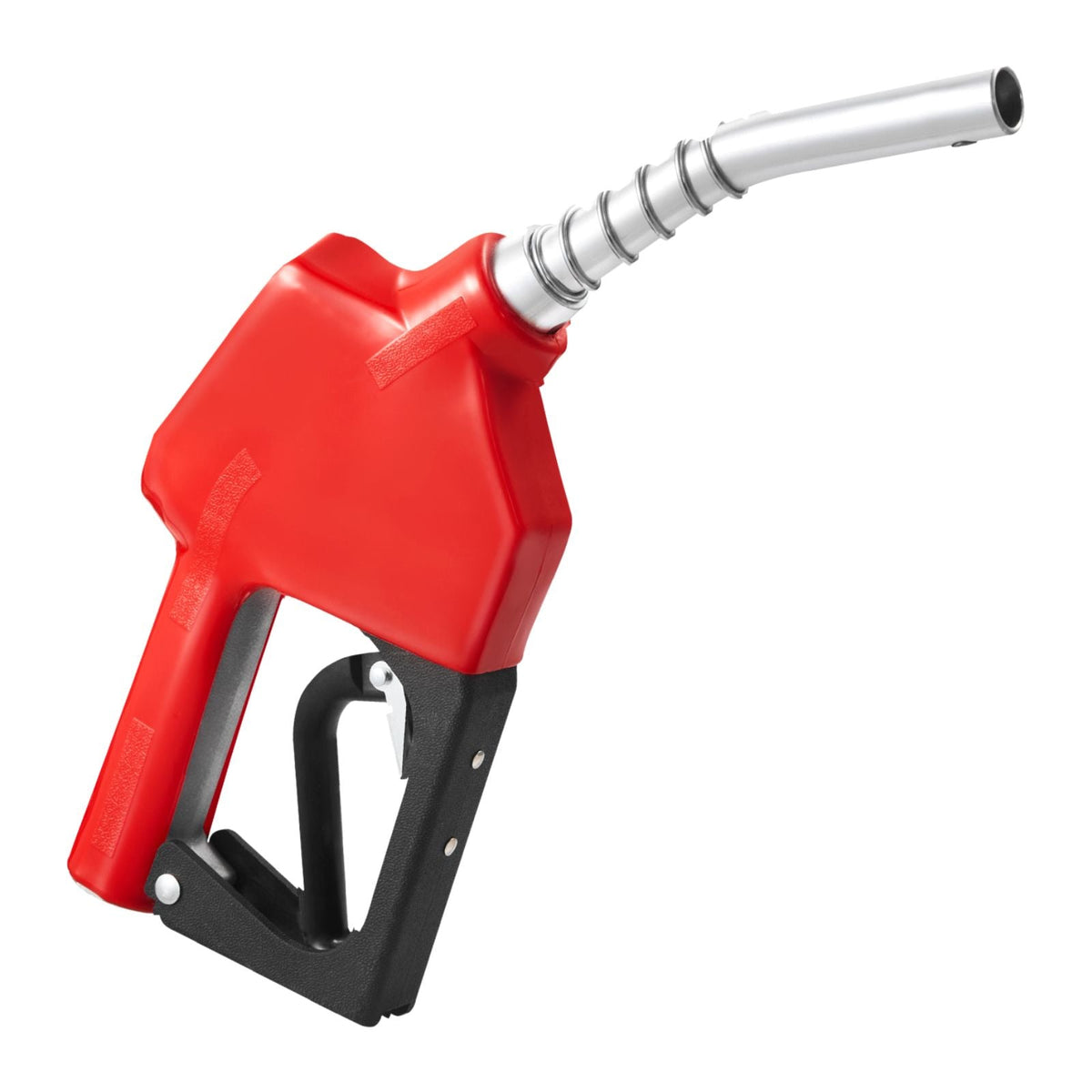 3/4-Inch NPT Automatic Fuel Nozzle, Max Flow Rate 11.8 GPM, Auto Shut Off Diesel Gas Pump Nozzle with 3-Speed Trigger Lock & 13/16-Inch (OD=20 mm) Spout for Gasoline, Diesel, Kerosene, Red