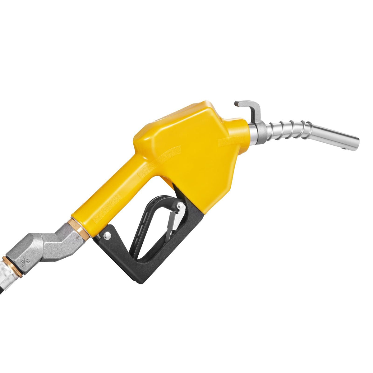 3/4-Inch NPT Automatic Fuel Nozzle with Swivel, Max Flow Rate 11.8 GPM, Auto Shut Off Diesel Gas Pump Nozzle with 3-Speed Trigger Lock & 0.78 in (OD=20 mm) Spout for Gasoline, Diesel, Kerosene