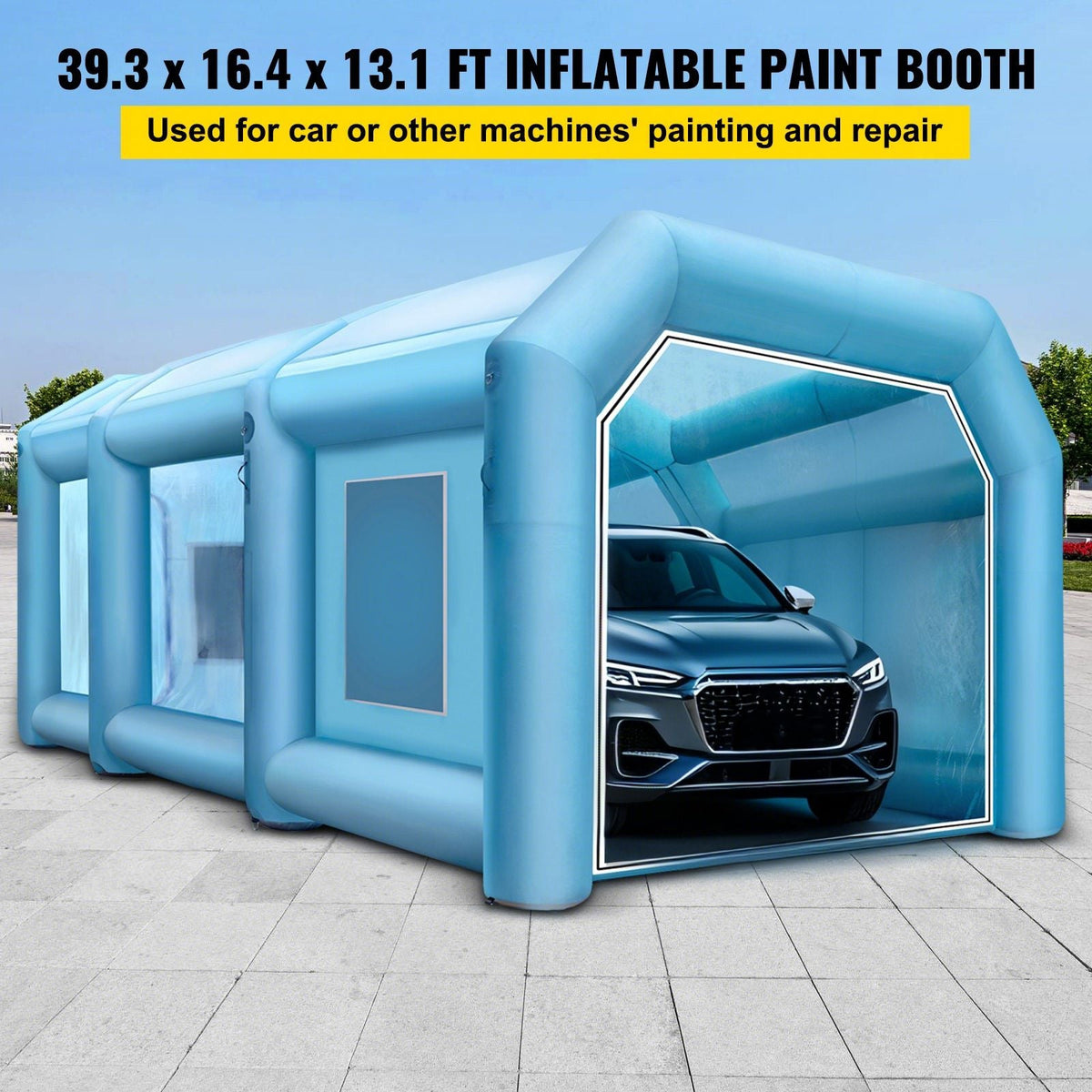 39.3x16.4x13.1Ft Inflatable Spray Booth Custom Tent Paint Booth Inflatable