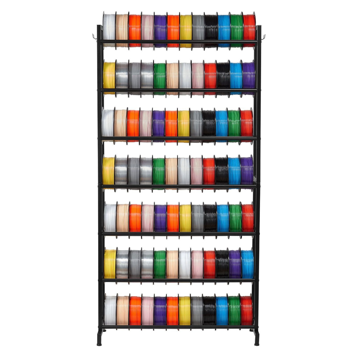 3D Printer Filament Storage Rack, 7 Tier Heavy Duty Storage Shelves for 3D Printing Filaments, Filament Spool Holders Racks for 3D Printing Studio, Home Studio, Office, Workshop (Shelf Only)