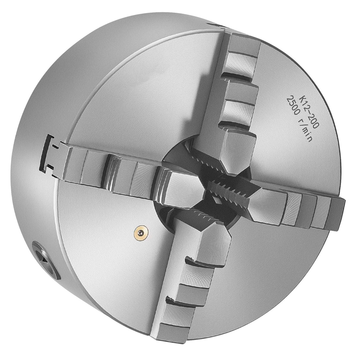 4-Jaw Lathe Chuck, 8 Inch (200 mm), Self-Centering Chuck with 1 1/2 in-8 Threaded Backing Plate, 0.16-7.87 in (4-200 mm) Clamping Range with T-wrench Screws, HT300 Material, for Wood Metal Lathe