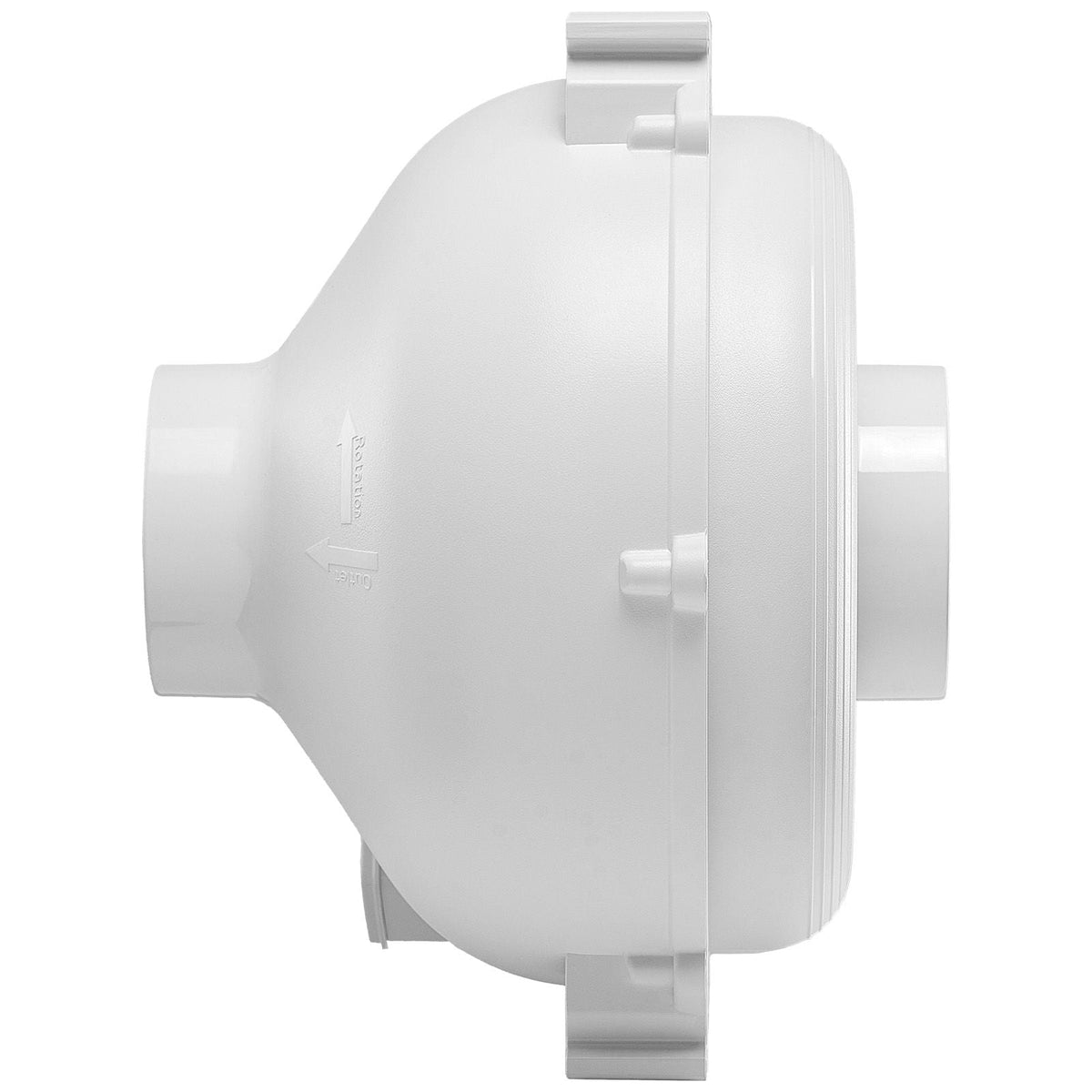 4 to 4.5 inch Radon Fan Installation Kit, Quiet 260CFM Radon Mitigation Fan System Kit with 2 Couplers, Pressure Indicator, Waterproof Inline Duct Fan Exhaust Fan for Indoor Outdoor Ventilation