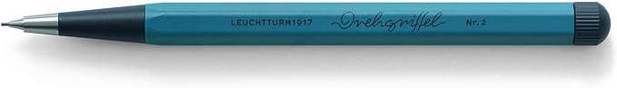 LEUCHTTURM1917 - Drehgriffel Mechanical Pencil - Refillable Writing Stylus with 0.7 mm HB Graphite Lead (Stone Blue)